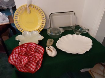 MISC. LOT DISHES AND KITCHENWARE