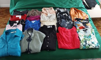 20 BEAUTIFUL TOPS, BLOUSES AND SHIRTS ALL IN EXCELLENT CONDITION
