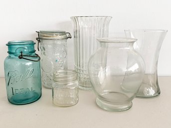 Glass Vases And Mason Jars