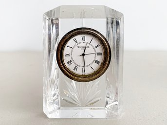 A Waterford Crystal Desk Clock For Neiman Marcus