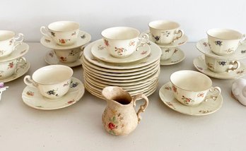 Vintage Czech Victoria China Tea And Luncheon Set