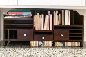 An Organizing Shelf - Used In Kitchen As Photographed