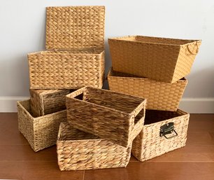 An Assortment Of Storage Baskets