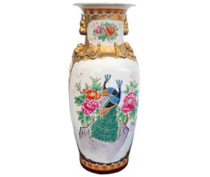 A Large Hand Painted Chinese Vase