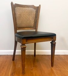 A Mid Century Cane Back Side Chair