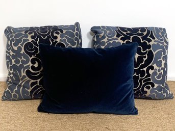 A Trio Of Luxe Throw Pillows