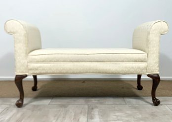 A Vintage Rolled Arm Bench