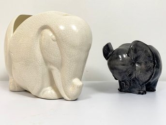 Vintage Ceramic Elephant Decor