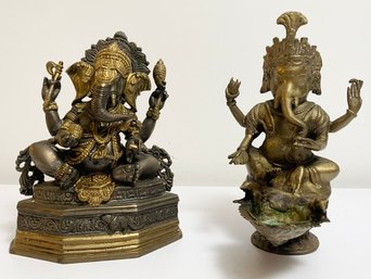 Antique Bronze Ganesha Statues