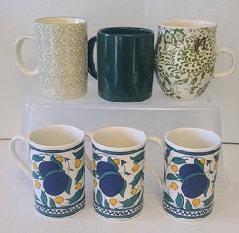 6 Ceramic Coffee 3 Are Vintage Majolica Design By Zwimmer Plus