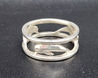 Vintage Dolphin Band Ring