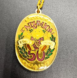 Vintage New Orleans 50th Anniversary Pendant Necklace