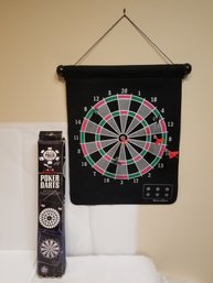 Two Magnetic Poker Darts Games