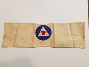 Vintage WWII Auxiliary Arm Band Made By Bartmann Inc