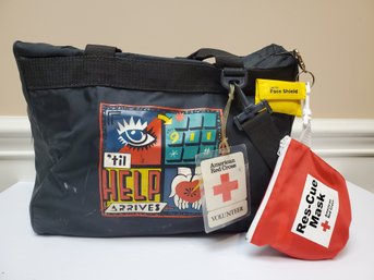 American Red Cross 911 Volunteer Duffle Bag & Supplies
