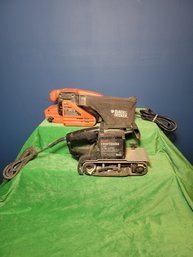Pair Of Belt Sanders. Black And Decker And Craftsman. Tested And Working. - - - - - - - - - - - - Loc: S2