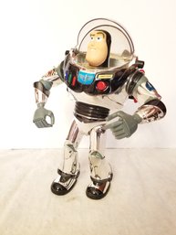 Toy Story Intergalactic Buzz Lightyear Chrome Action Figure Disney