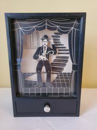 Vintage 1981 Charlie Chaplin Dancing Music Box - Made In Hong Kong