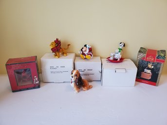 Group Of Figurines & Holiday Ornaments - Hallmark, Disney & More