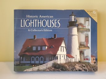 New Historic American Lighthouses A Collector's Edition - Book & Figurines