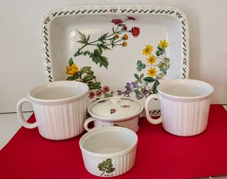 Mikasa Ovenware Casserole Dish Paired With Mugs And Other Cookware