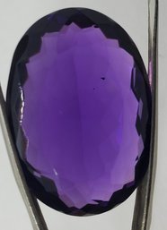 Enormous 60.65 Natural Amethyst Gemstone ~ Oval Cut