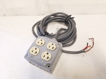 Four-way Electrical Box With 20 Ft Cable