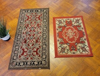 Pair Of Small Arear Rugs.