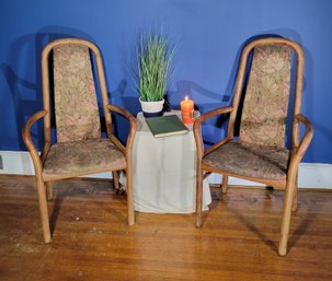 Bentwood MCM Chair Pair.  Solid Wood And Sturdy.