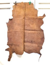 Large Leather Suede Whole Hide Brown
