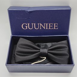 Brand New Guuniee Men's Black Bow Tie