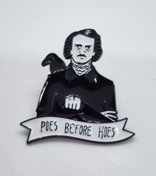 Funny Edgar Allen Poe Lapel Pin