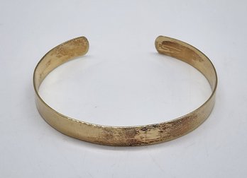 14k Yellow Gold Over Sterling Cuff Bracelet