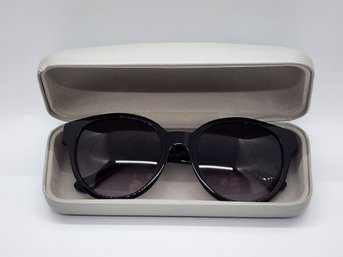 Calvin Klein Black/Grey Round Sunglasses With Branded Case