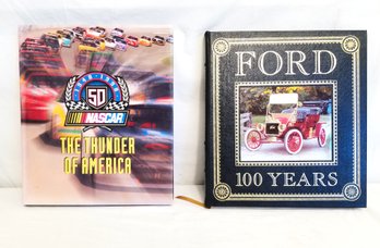 Vintage 'Ford 100 Years' &  Nascar'the Thunder Of America' Hardcover Books