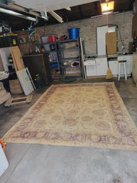 Area Rug. Cabernet With Accents Of Yellow / Forrest Green.