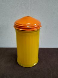 Vintage Yellow And Orange Sugar Jar