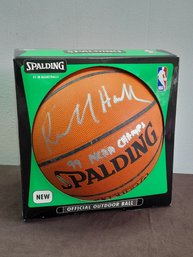 Richard Hamilton Signed Spalding Basketball