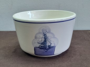 Blue And White Planter Bowl