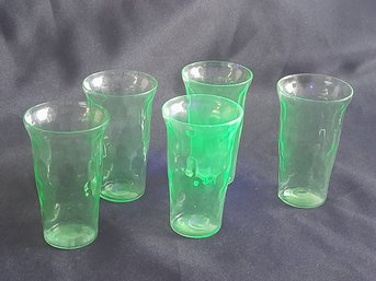 Uranium Juice Glasses Set Of 5