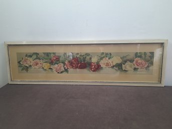 Framed Floral Print Of Roses