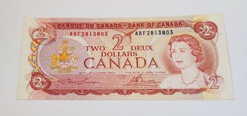 2 Dollar Canadian Circulated Banknotes