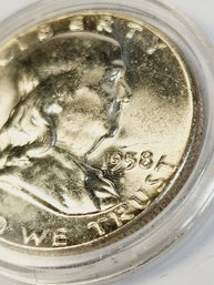 1958 P ... Silver Franklin Half Dollar (super Uncirculated)