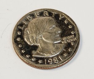 1981 S.... Susan B Anthony PROOF Dollar  Coin