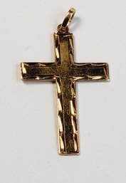 Classic 14k Yellow Gold Cross Pendant