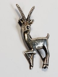 Vintage  Silver Tone  Antelope Pin/ Brooch