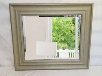 Framed Beveled Edge Mirror 27x23
