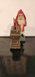 Vintage Santa Claus Cast Iron Mechanical Bank