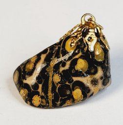 Gold Tone Stone Pendant