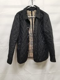 Burberry Ladies Size Large Quilted Light Coat Jacket
